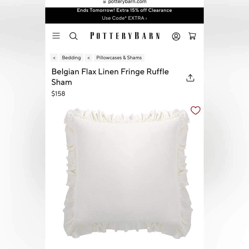 Pottery Barn Linen Euro Pillow Shams (6)